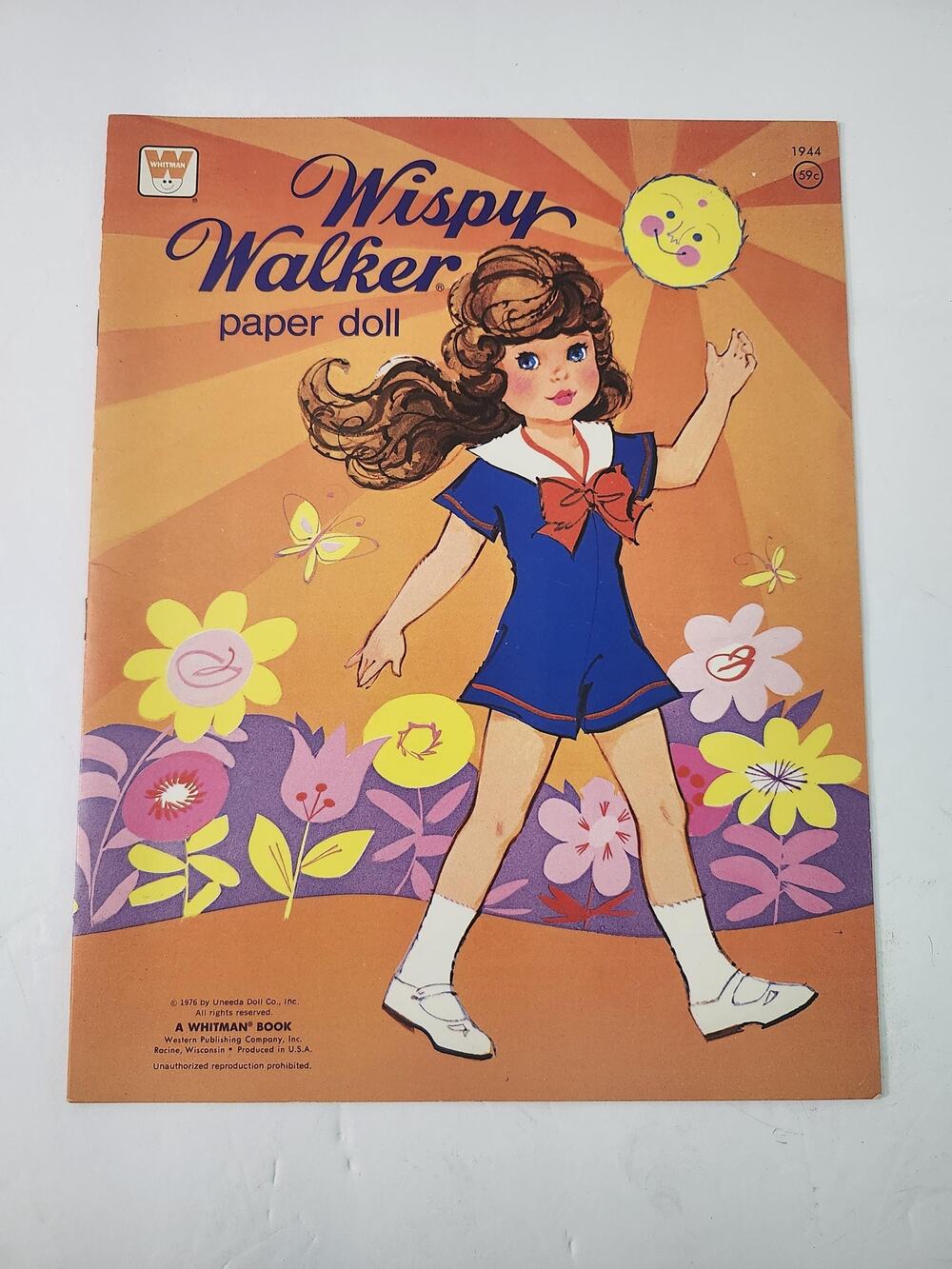 Vintage 1976 Wispy Walker Paper Doll Book Whitman Uncut Retro Toy Memorabilia